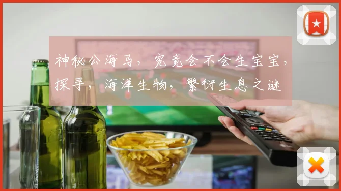 神秘公海马，究竟会不会生宝宝，探寻，海洋生物，繁衍生息之谜
